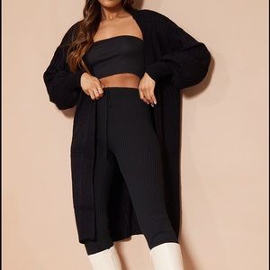 PrettyLittleThing Balloon Sleeve Midi Cardigan